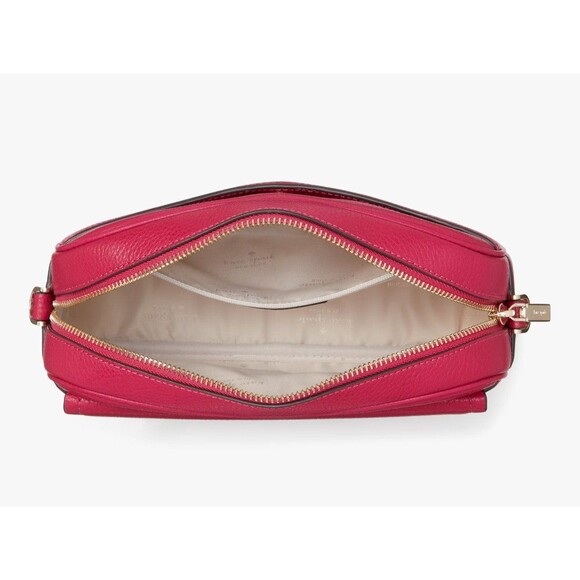 New Kate Spade Rosie Pebbled Leather Small Flap Camera Bag Renaissance Rose - Picture 4 of 5